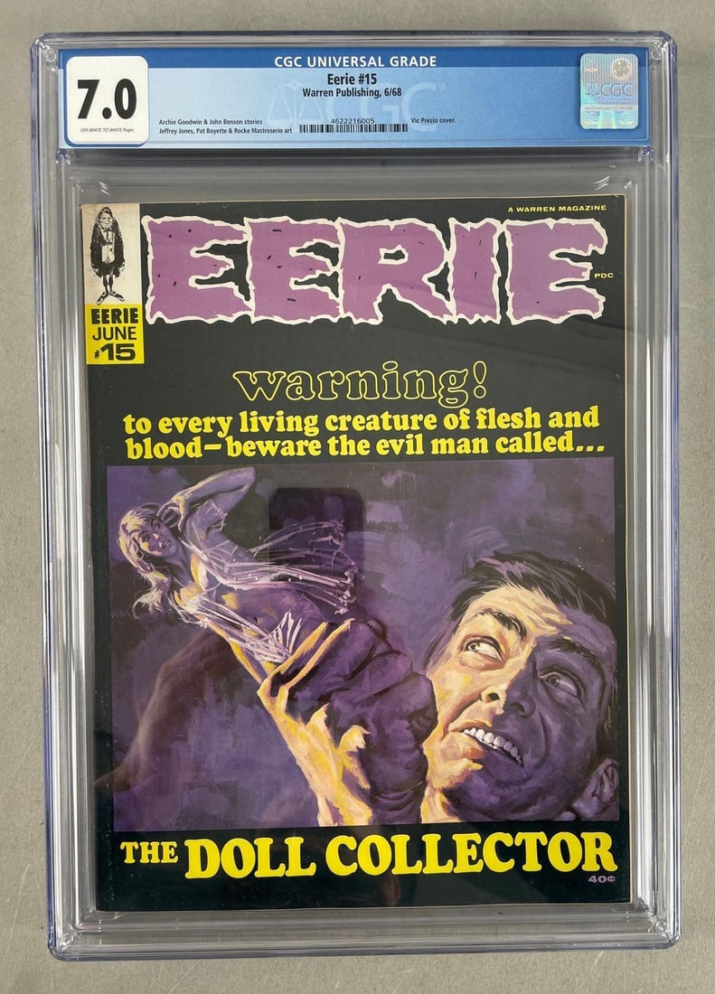 Warren Publishing Eerie No. 15 CGC 7.0 (1 of 3)