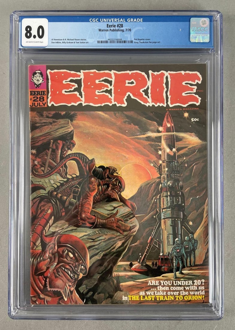 Warren Publishing Eerie No. 28 CGC 8.0 (1 of 3)