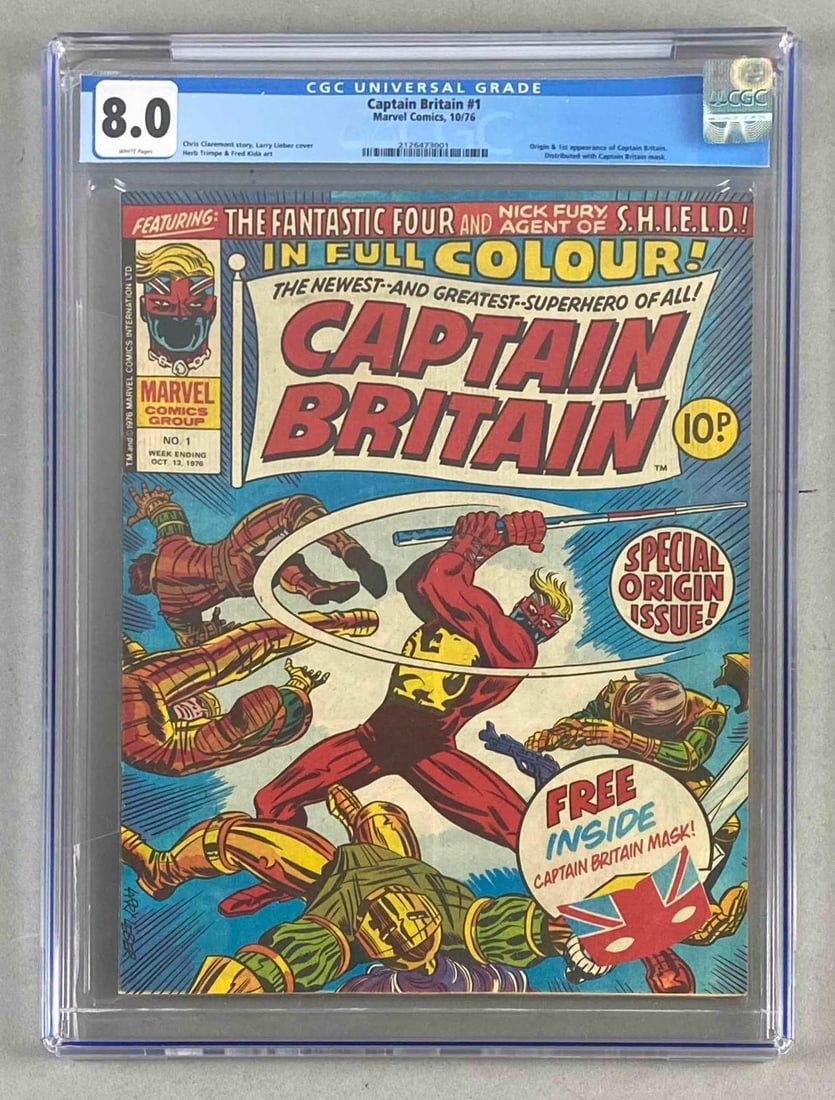Marvel Comics Captain Britain No.1 CGC Graded 8.0 (1 of 3)