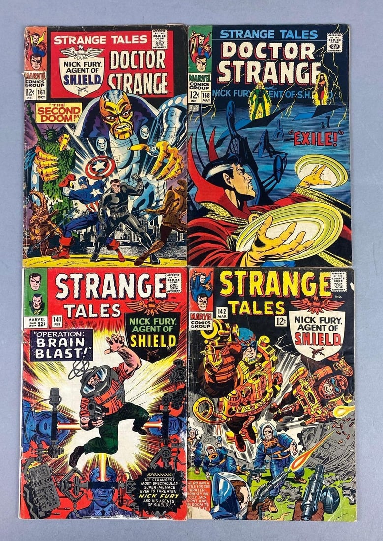 Group of 4 Marvel Strange Tales Nick Fury Comic Books (1 of 3)