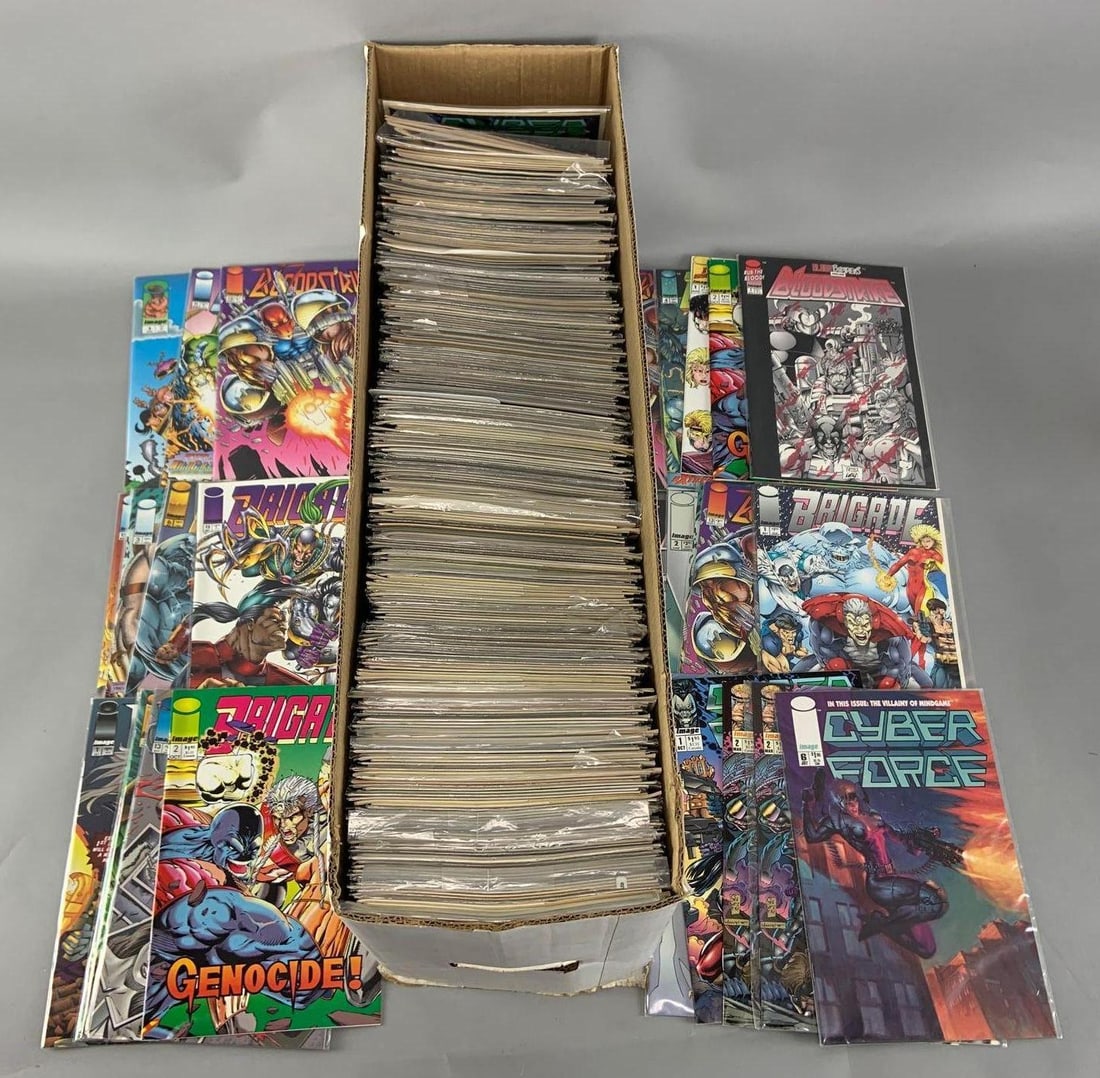 Long Box of Approximately 300 Comic Books (1 of 4)