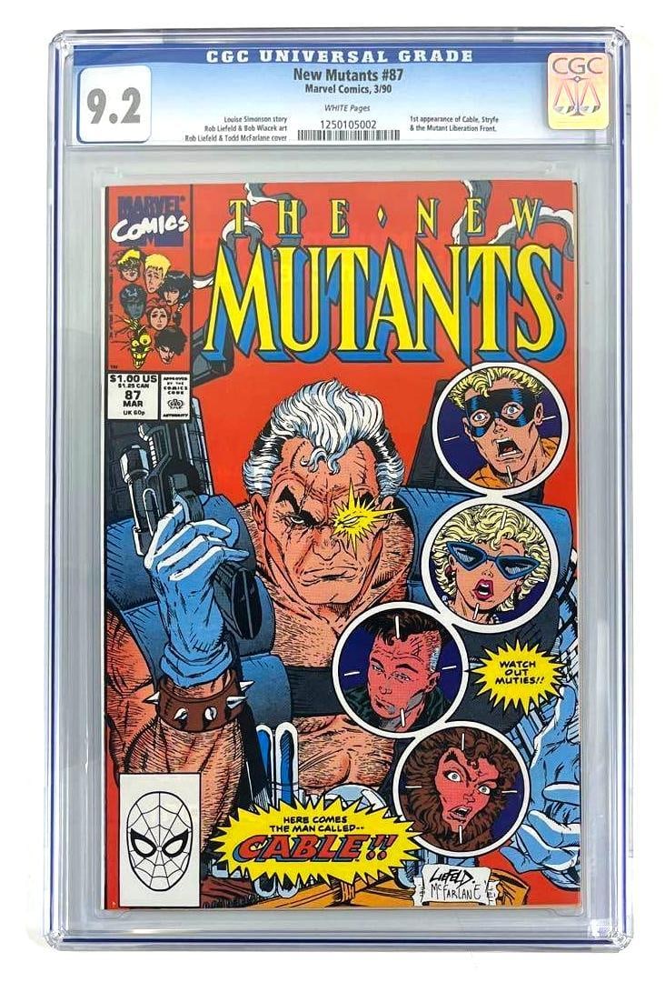 Marvel Comics New Mutants No. 87 CGC 9.2: 3/90, first appearance of cable, stryfe, and mutant liberation front