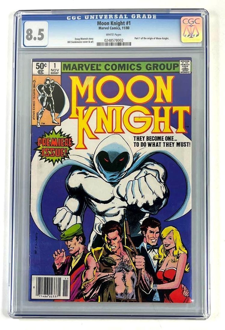 Marvel Comics Moon Knight No. 1 CGC 8.5: 11/80, part 1 of the origin of moon knight