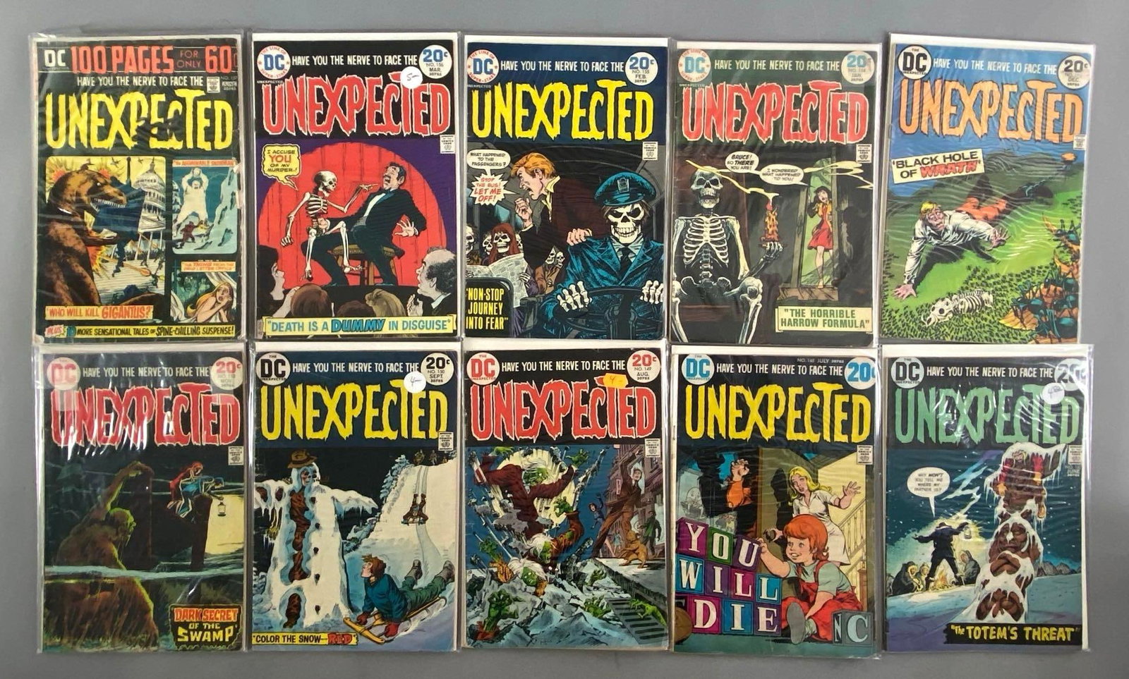 Group of DC The Unexpected Comic Books (1 of 3)