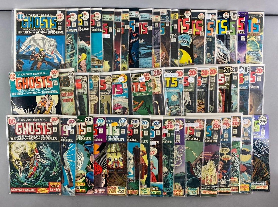 Group of DC Ghosts Comic Books: bronze Age, 20¢-25¢, most bagged and boarded