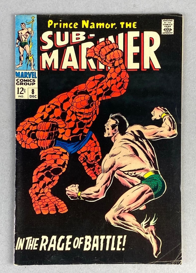 Marvel Comics Prince Namor, The Sub-Mariner No.8: December 1968 Issue. Silver Age.