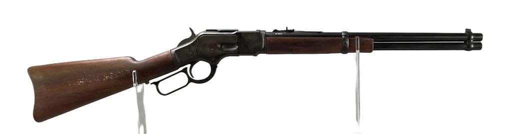 Non Firing MGC Western Saddle M73 Carbine .44 Cal. Lever Action Rifle: S/N: 3559, lever wiggles, replica with original box