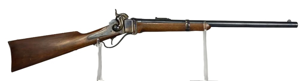 Shiloh Production New Model 1863 54 Cal. Blackpowder Breach-Loader Carbine Rifle: S/N:1777. Small scuffs on stock.