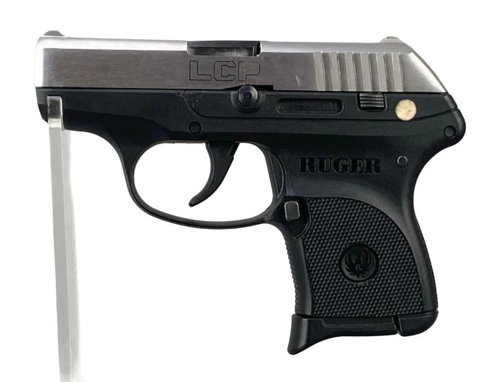 Ruger Model LCP .380 ACP Semi-Auto Pistol: S/N: 371282381, includes 2-6 round magazines in original box with paperwork and Accessoires