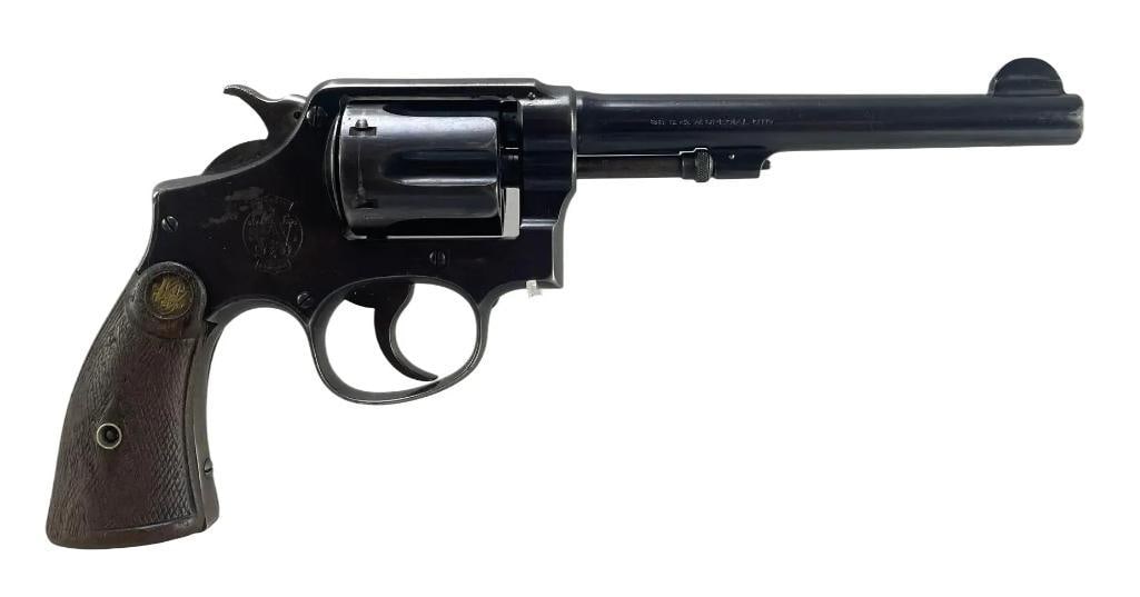 Smith and Wesson Model 14 .38 S and W Special Ctg. Double Action Revolver (1 of 4)