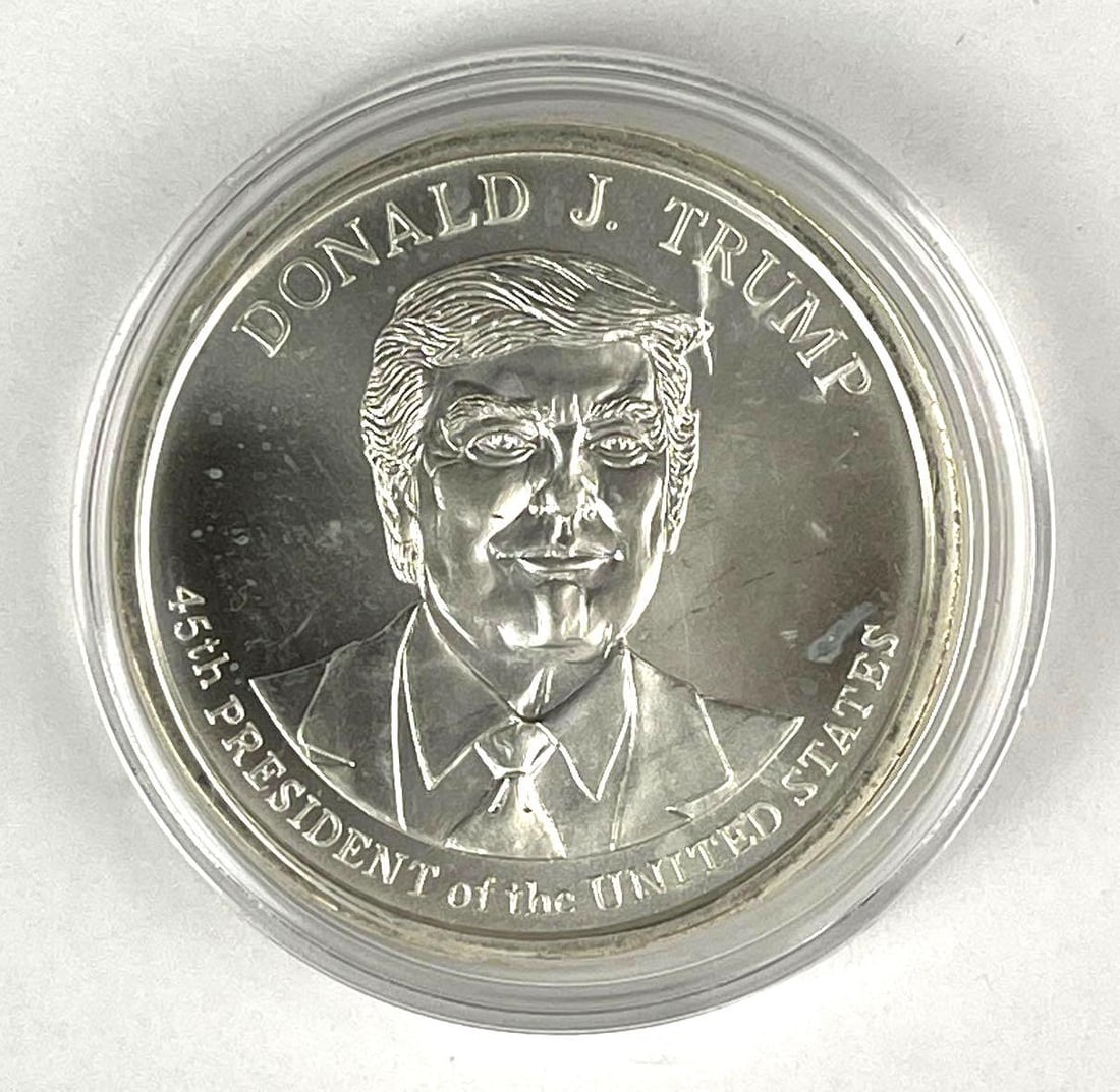 Golden State Mint Donald J Trump 47th President 1 oz .999 Fine Silver Round (1 of 2)