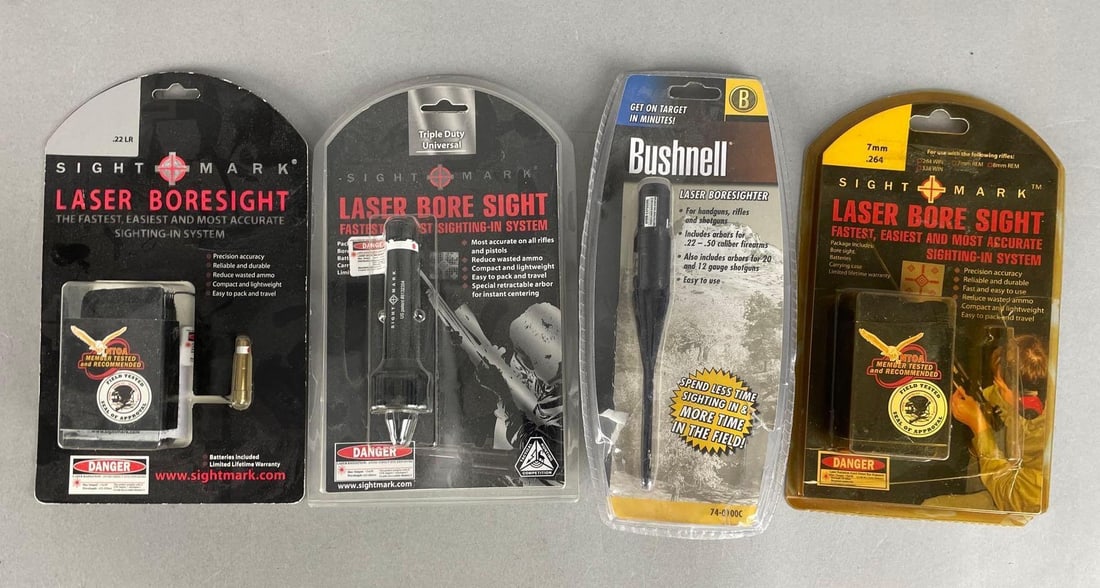 Group of Laser Bore Sights: Sight mark, and Bushnell