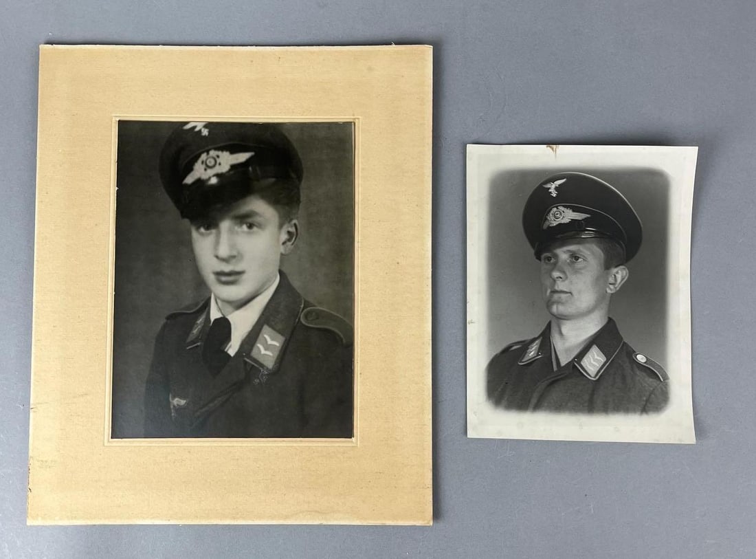 Group of 2 WW2 German Air Force Soldier Photographs (1 of 2)