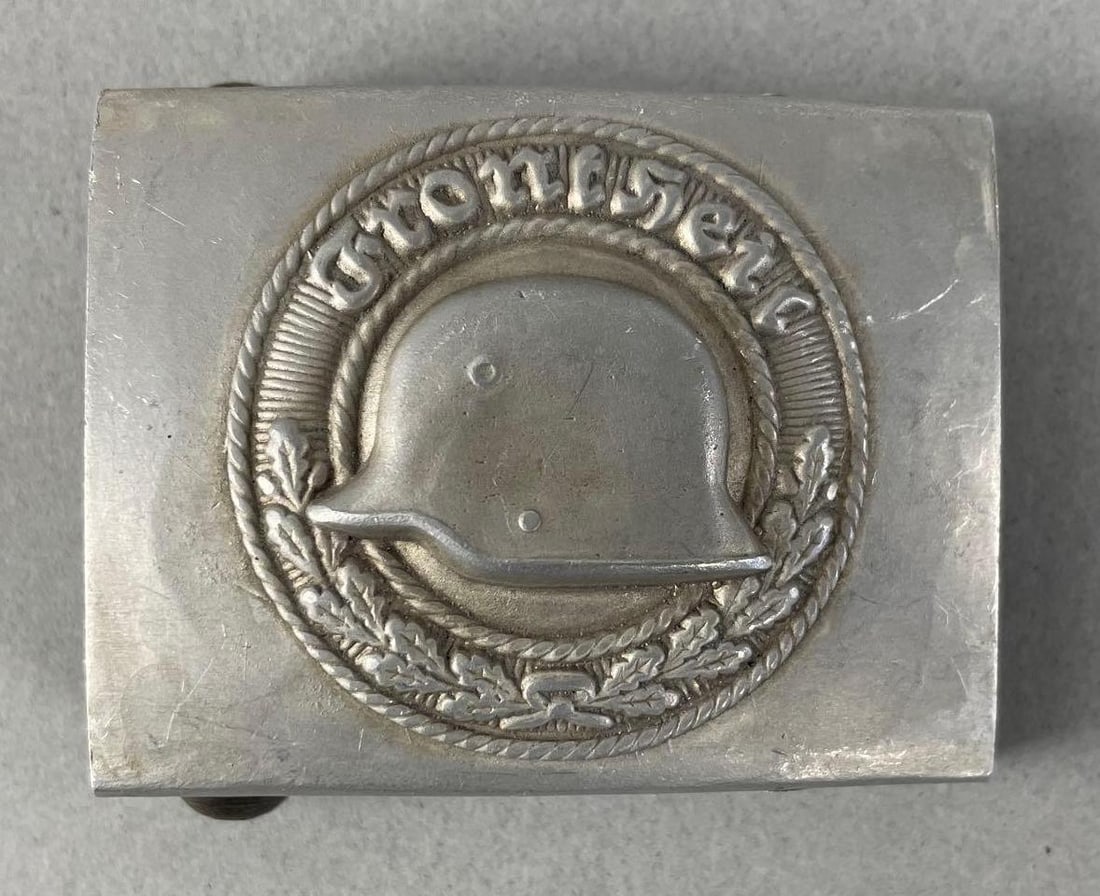 WW1 German M34/2 Frontheil Belt Buckle: R.Z.M. , measures 2" x 2 1/2"