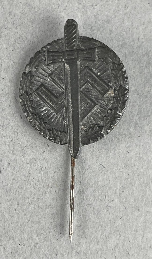 WW2 German Donation Tinnie: NSKOV, pin measures 1 3/4" x 7/8"