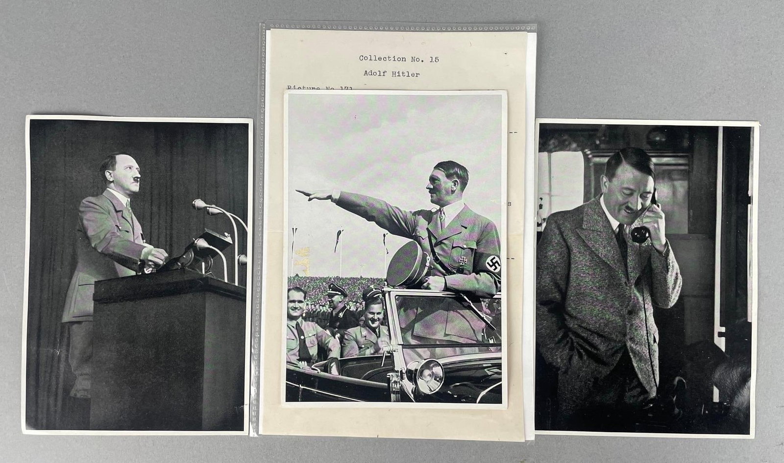 Group of 3 Adolph Hitler Propaganda Photographs (1 of 3)
