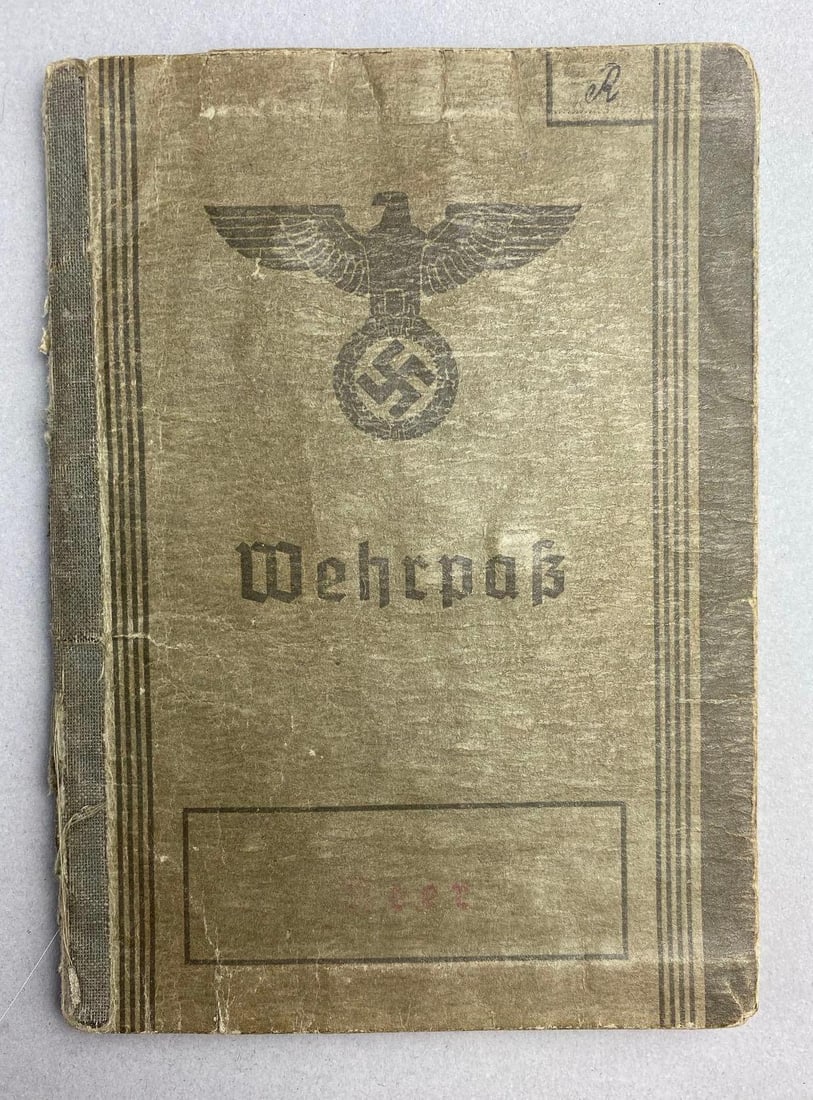 WW2 1938 German Wherpass Military Service Record Book (1 of 5)