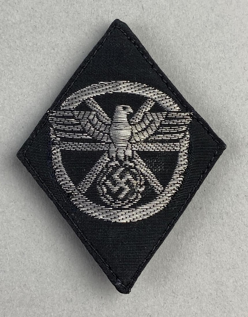 WW2 German NSKK Qualified Drivers Sleeve Diamond Patch: Measure 2 1/2” in length.