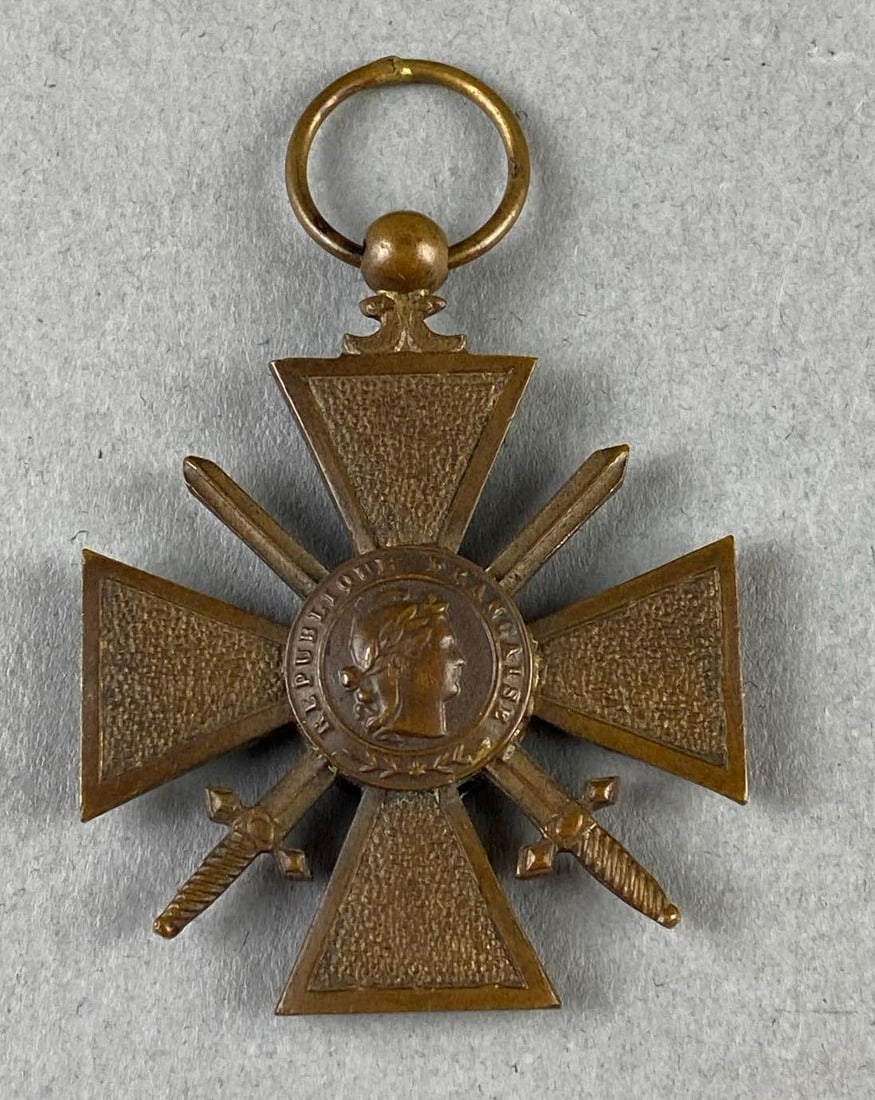 WW1 1918 French Croix De Guerre War Cross Medal (1 of 2)