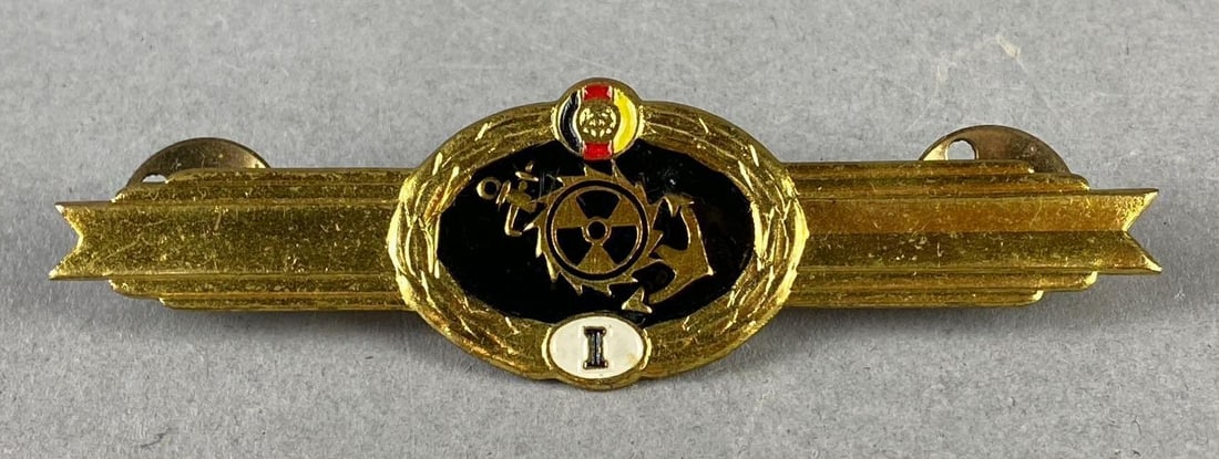 Cold War East German Navy Engineer Level 1 Badge (1 of 2)