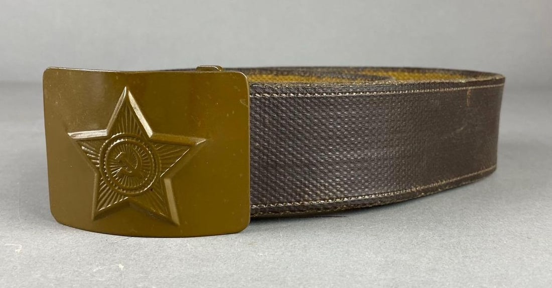 Cold War 1983 Soviet Army Soldier Belt: Measures 42” in length.