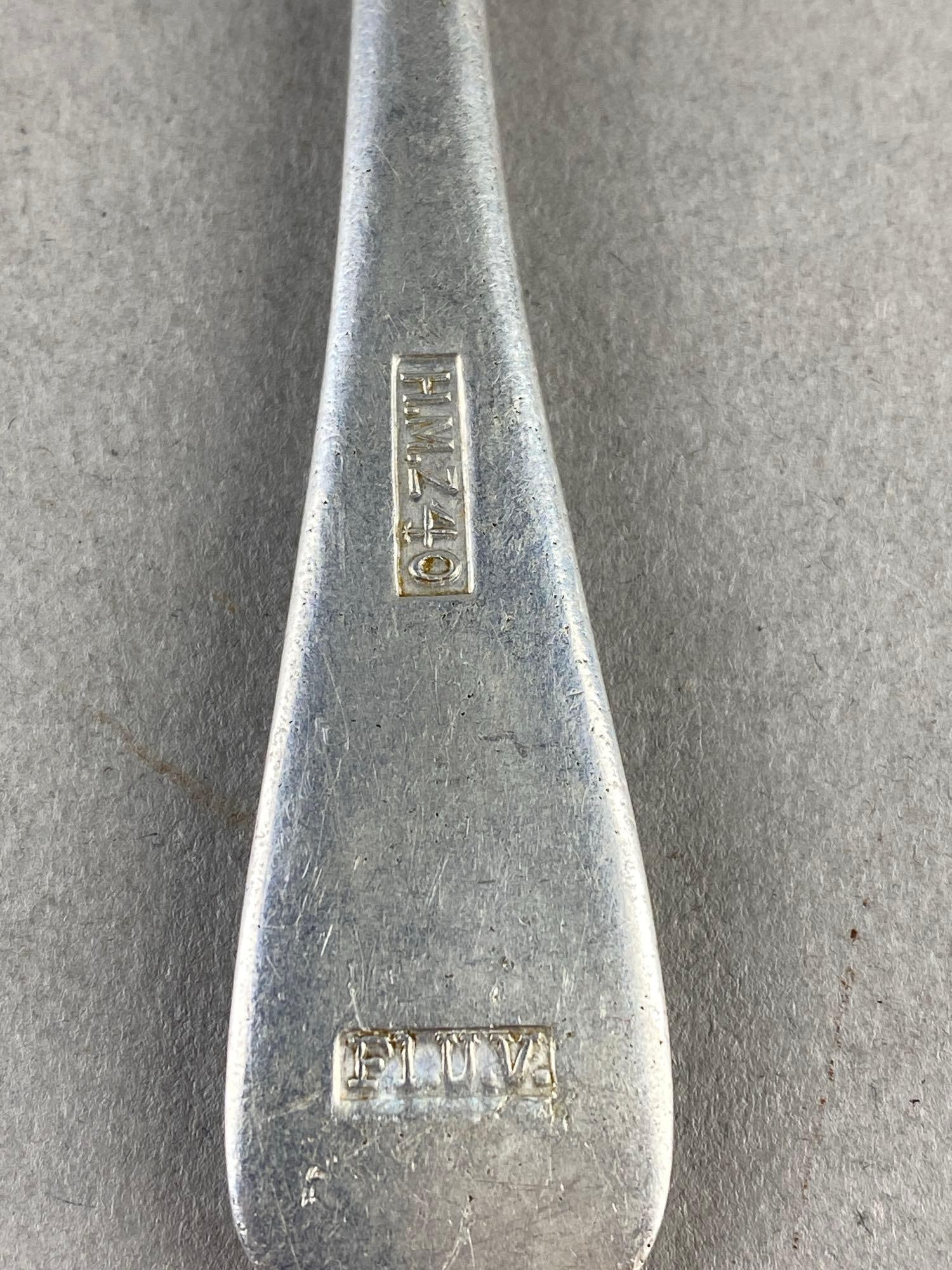 WW2 German Luftwaffe F.L.U.V. Mess Hall Spoon - 4