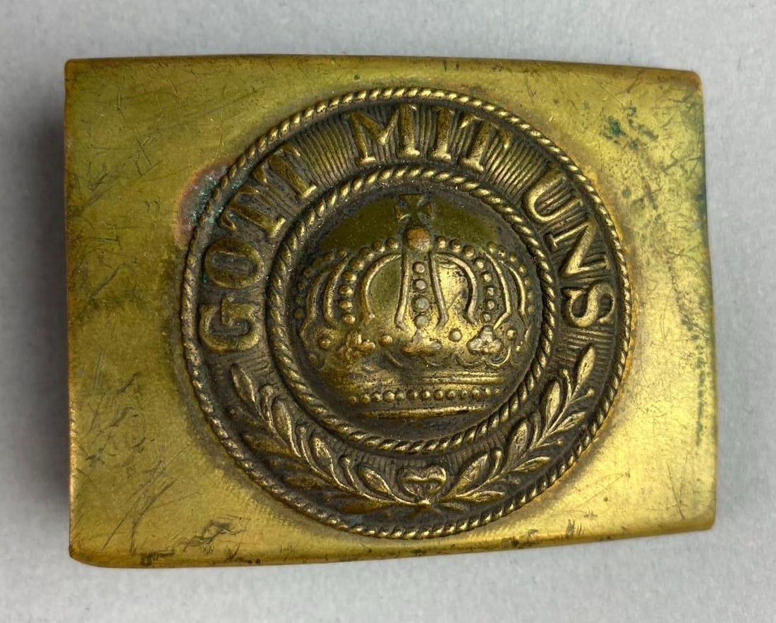 WW1 German Gott Mit Uns Belt Buckle: Measure 3” in length.