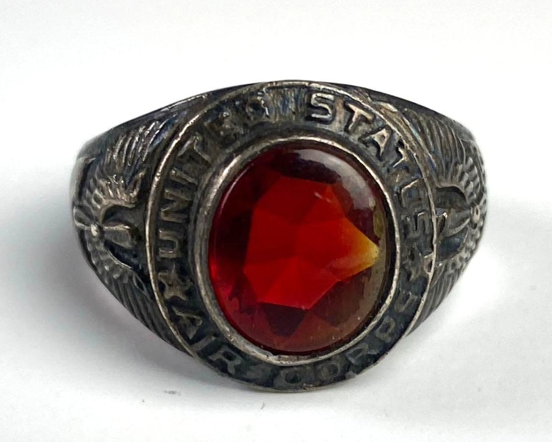 Pre WW2 US Army Air Corps Sterling Silver Ring (1 of 2)