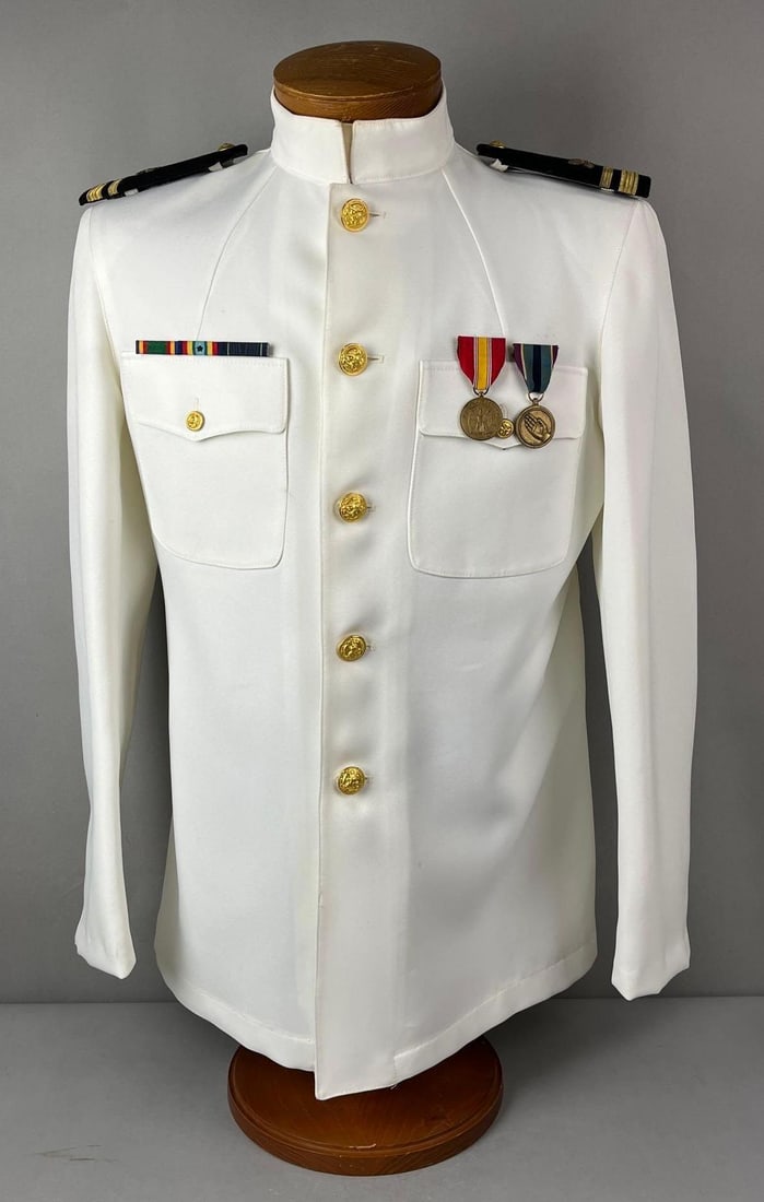 US Navy Dress White Jacket (1 of 4)