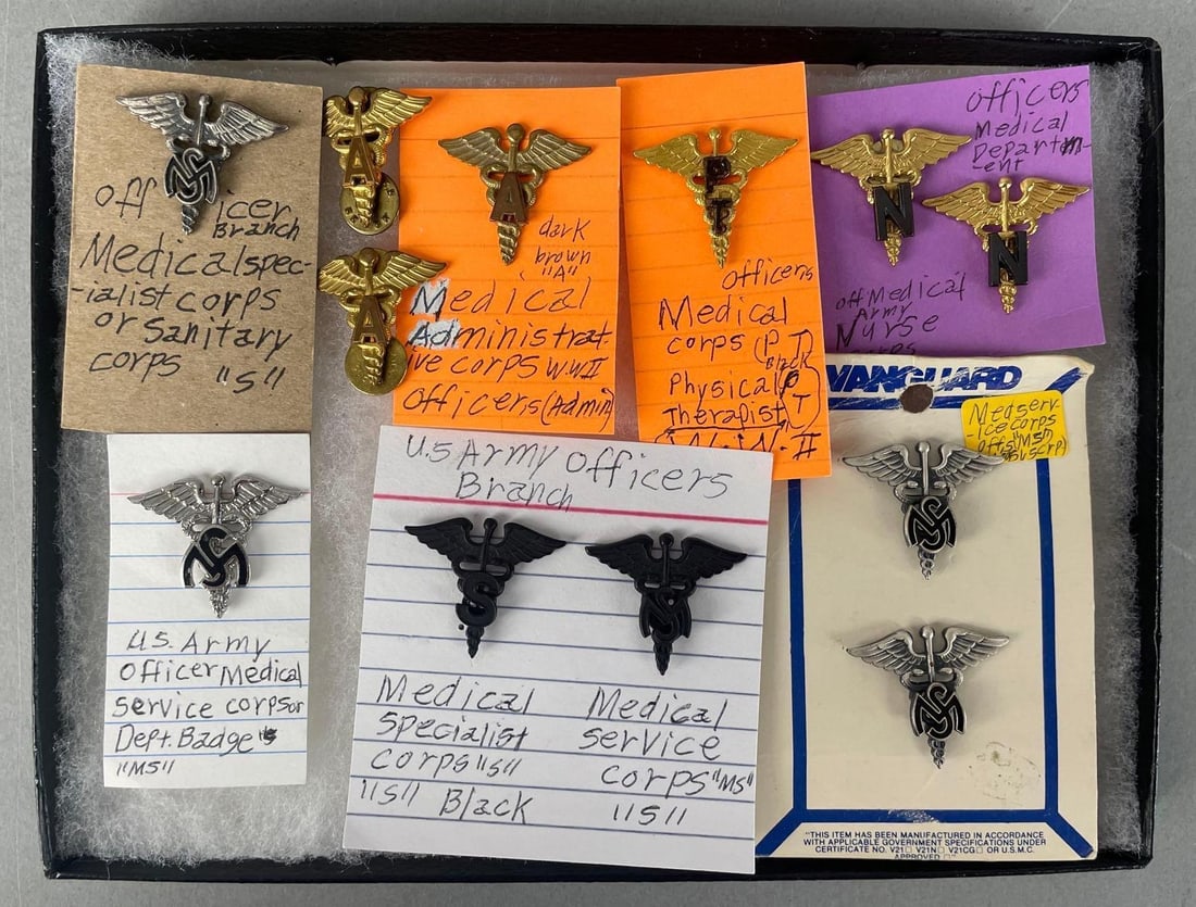 Group of U.S. Military Medic Badges: Includes WW2