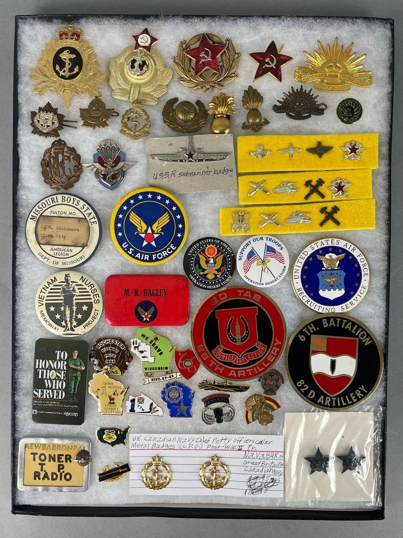 Group of Foreign Military Badges and More (1 of 2)