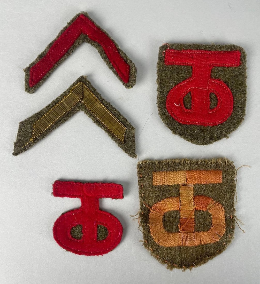 Group of WW1 US Army 90th Infantry Division Patches (1 of 2)