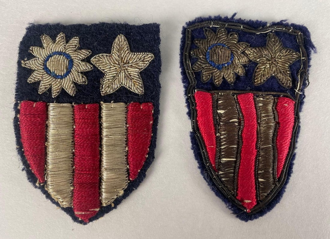 Group of 2 WW2 U.S. C.B.I. Bullion Patches (1 of 1)