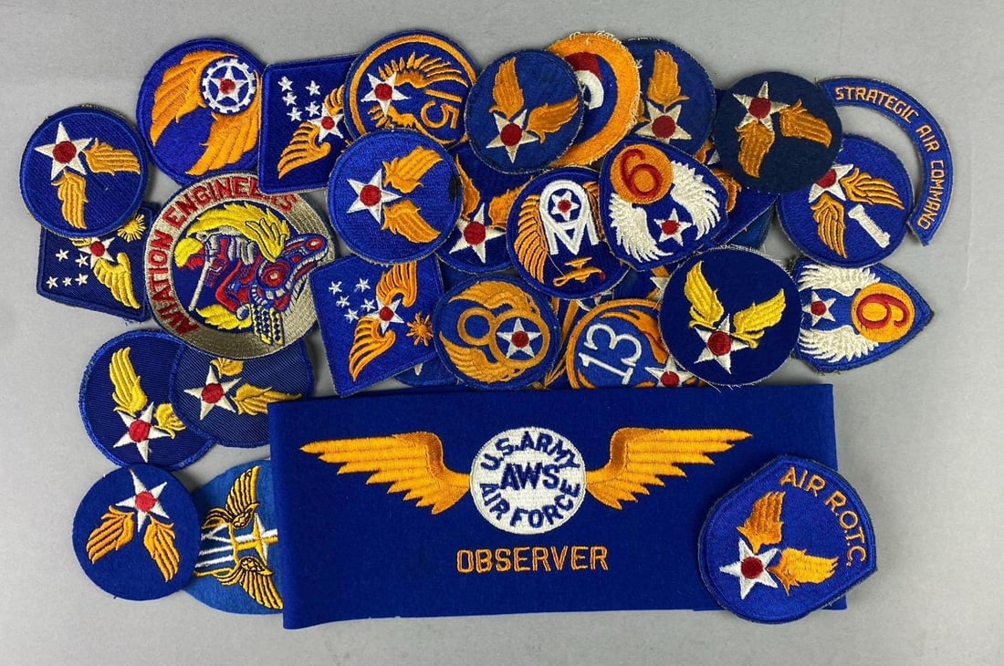 Group of Assorted Air Force Military Insignia Patches and More (1 of 3)