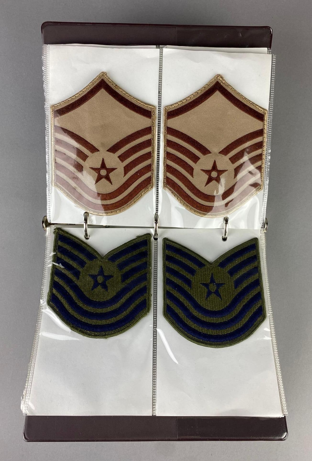 Group of 25+ US Air Force Military Insignia Patches Album (1 of 6)