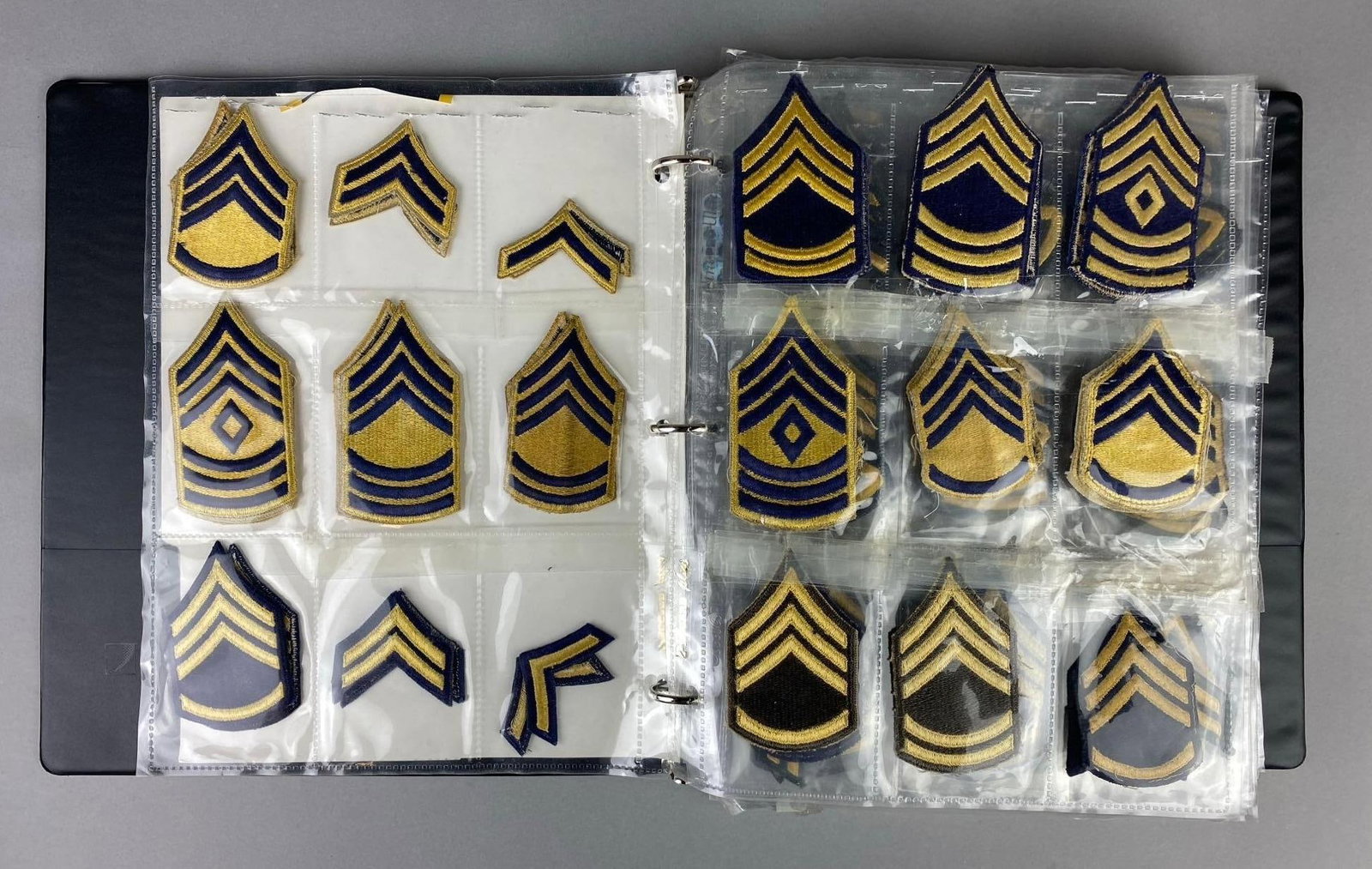 Group of 100+ US Army Military Insignia Patches Album (1 of 6)