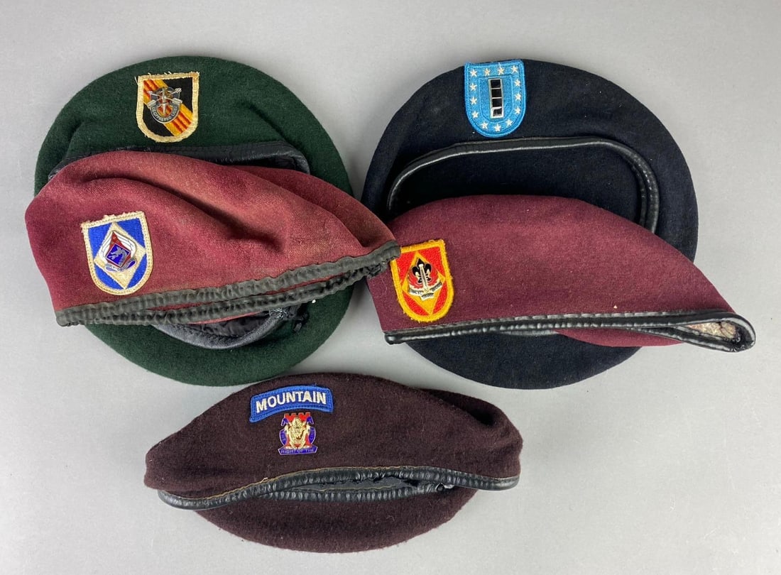 Group of Assorted Military Berets (1 of 3)