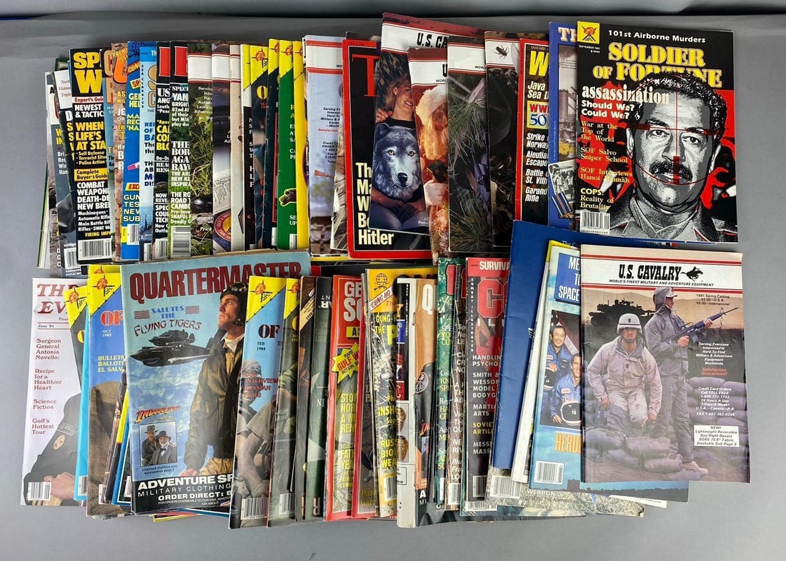 Group of 50+ U.S. Cavalry Magazines and More (1 of 4)