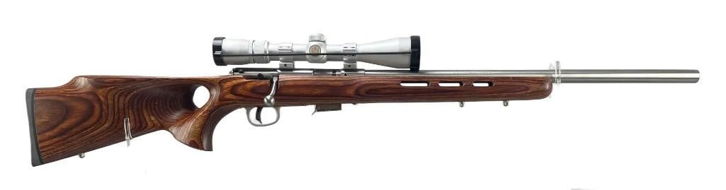 Savage Model 93R17 .17 HMR Cal. Bolt Action Target Rifle with Scope (1 of 12)