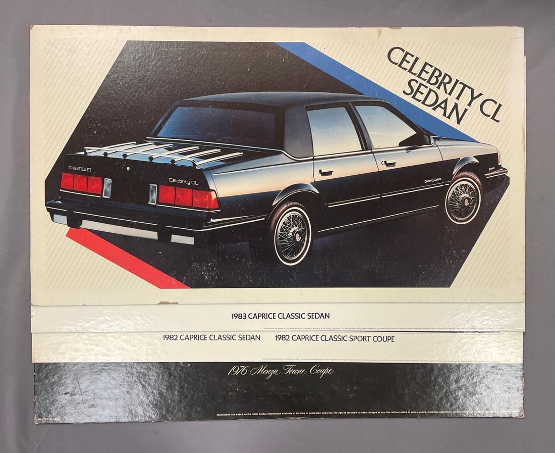 Group of 1980s Chevrolet Dealership Showroom Advertising Posters (1 of 4)