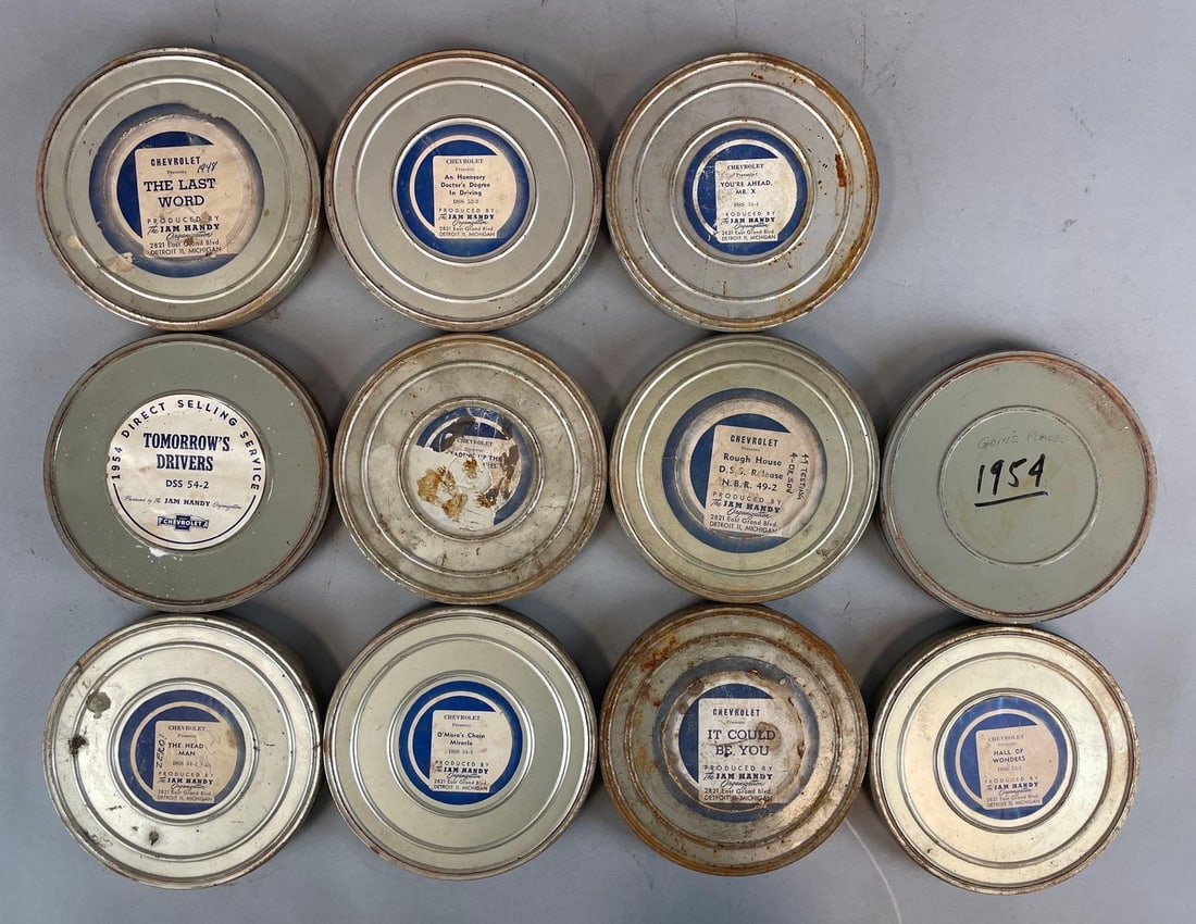 Group of Vintage Chevrolet Dealership Training 16mm Film Reels (1 of 3)
