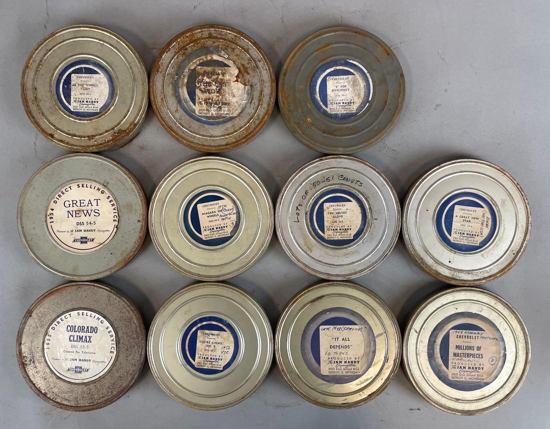 Group of Vintage Chevrolet Dealership Training 16mm Film Reels (1 of 3)
