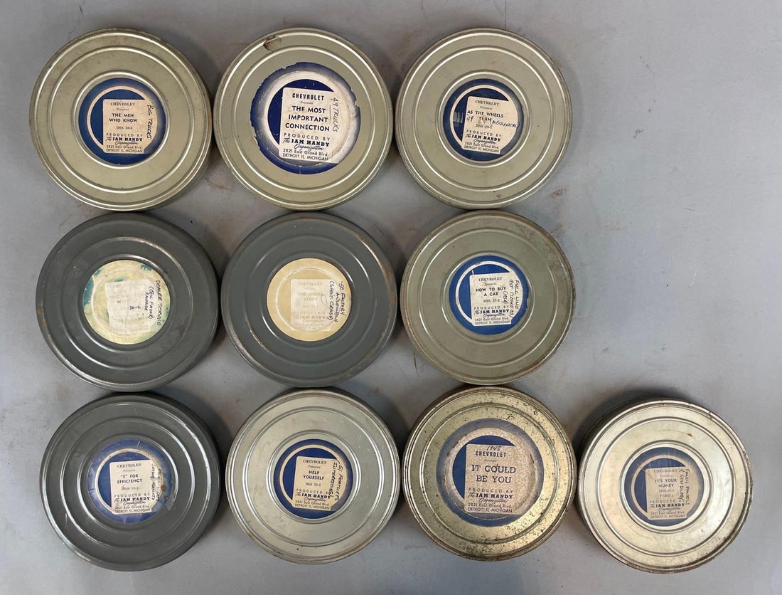 Group of Vintage Chevrolet Dealership Training 16mm Film Reels (1 of 3)
