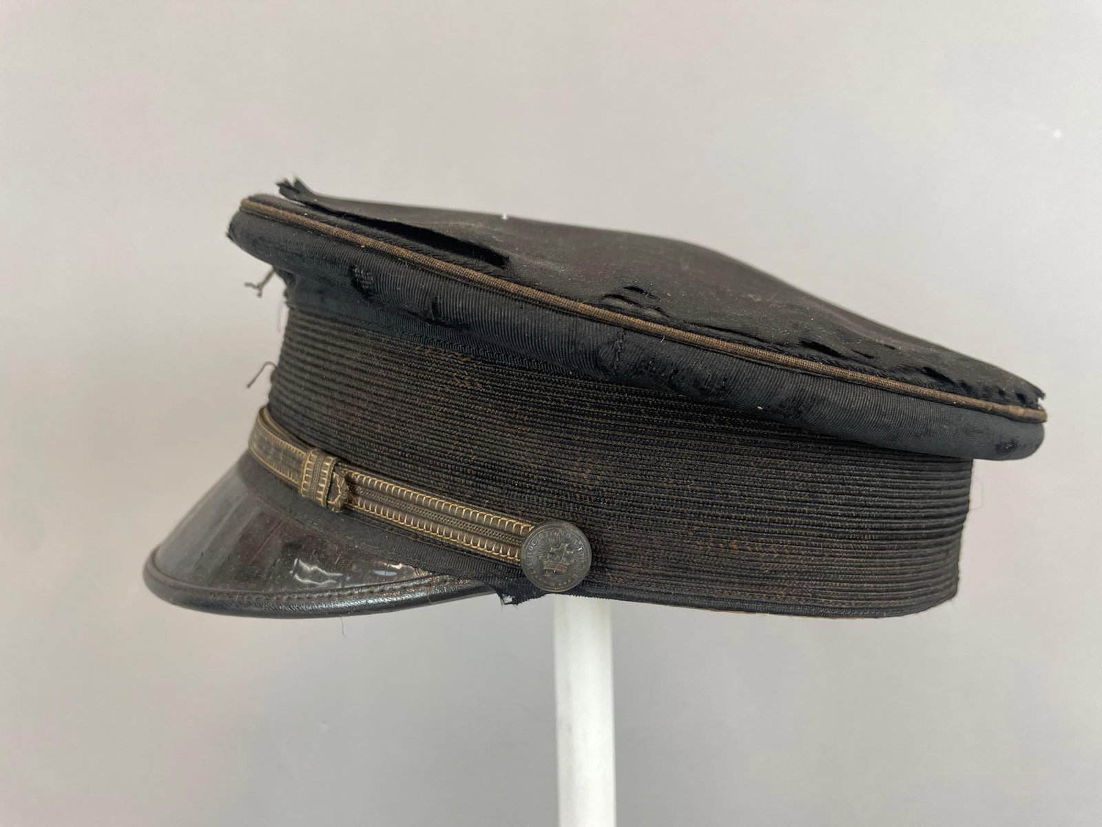 Antique Knights Templar Uniform Visor Cap - 2