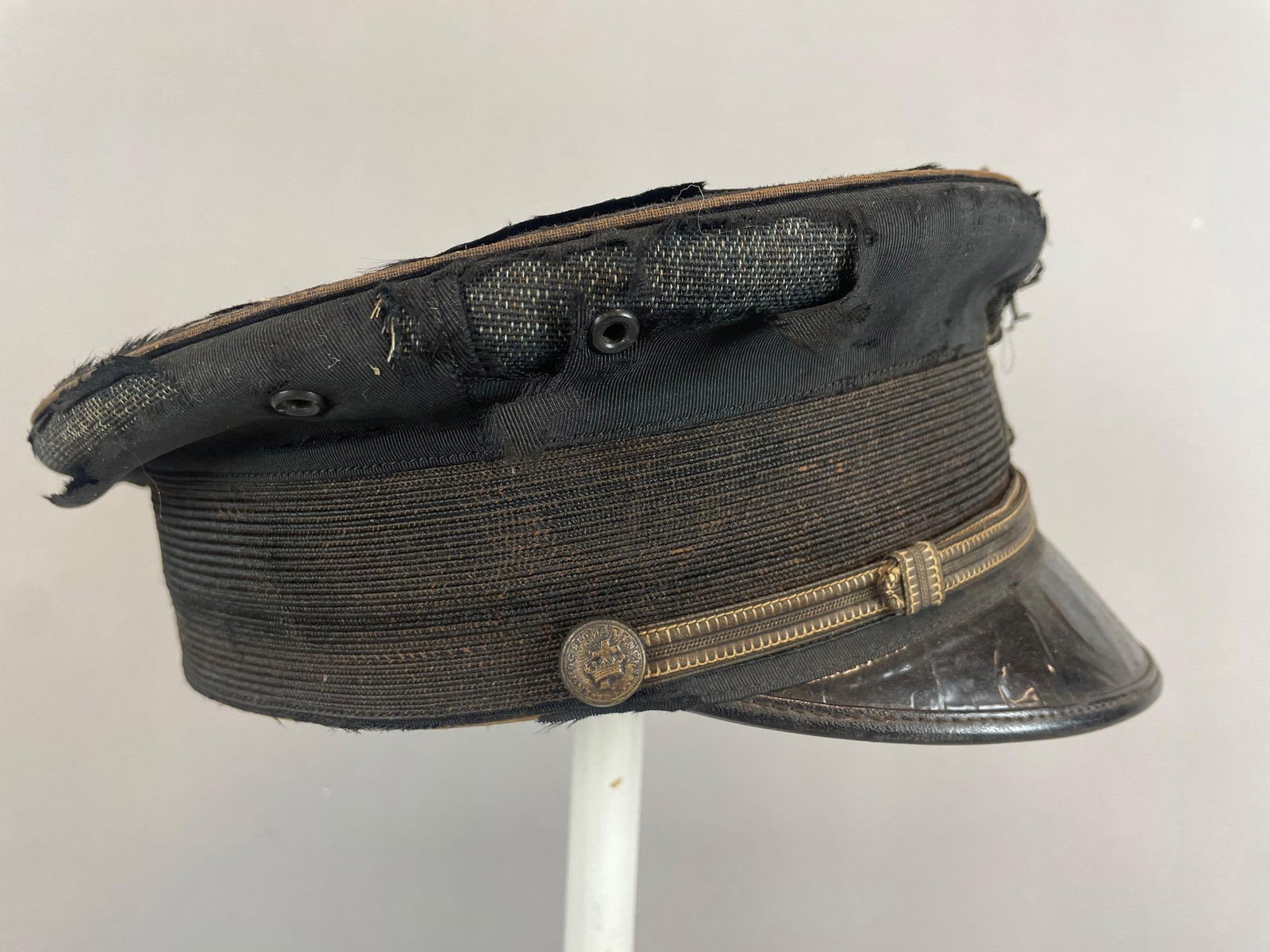 Antique Knights Templar Uniform Visor Cap - 4