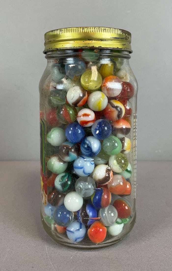 Jar of Vintage Glass Marbles (1 of 3)