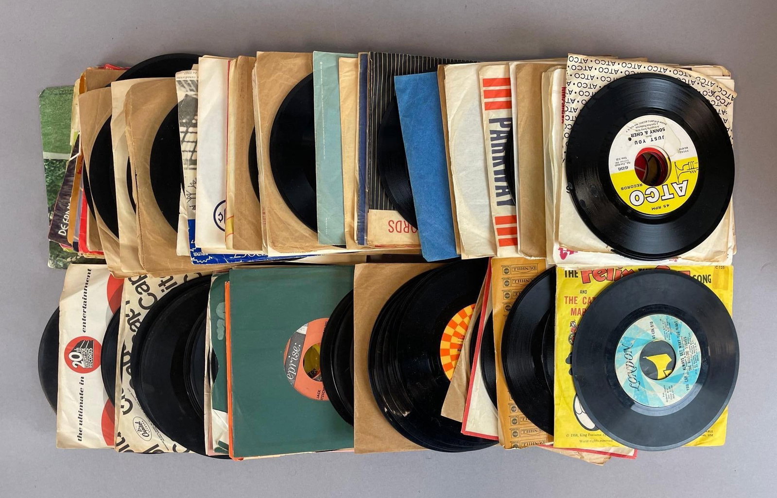 Group of Vintage 45 rpm Vinyl Records (1 of 3)