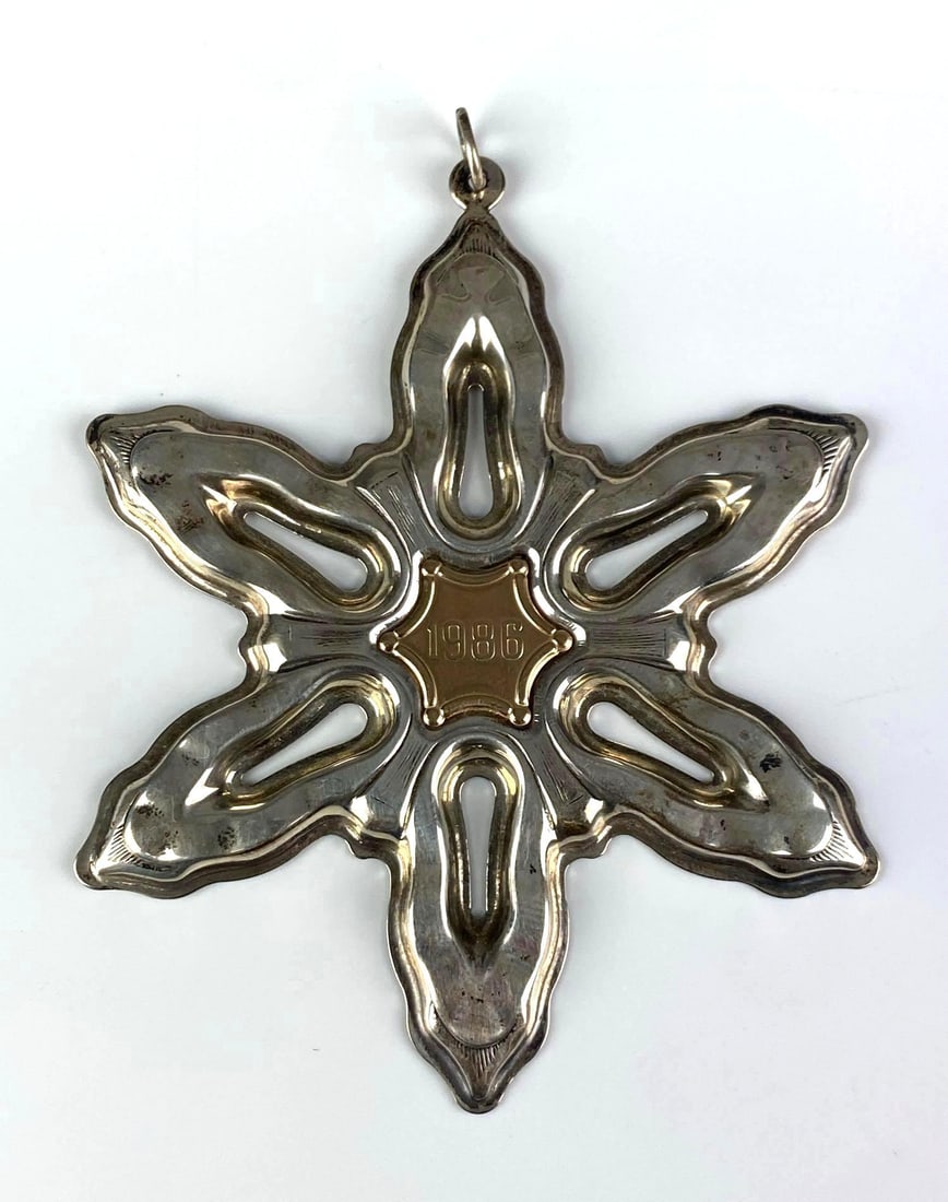 1986 Gorham Sterling Silver Christmas Ornament (1 of 3)