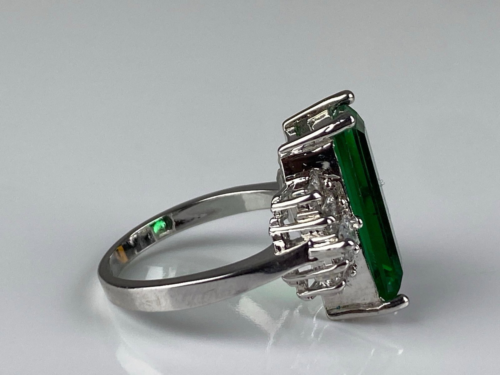 Sterling Silver CZ Ring - 4