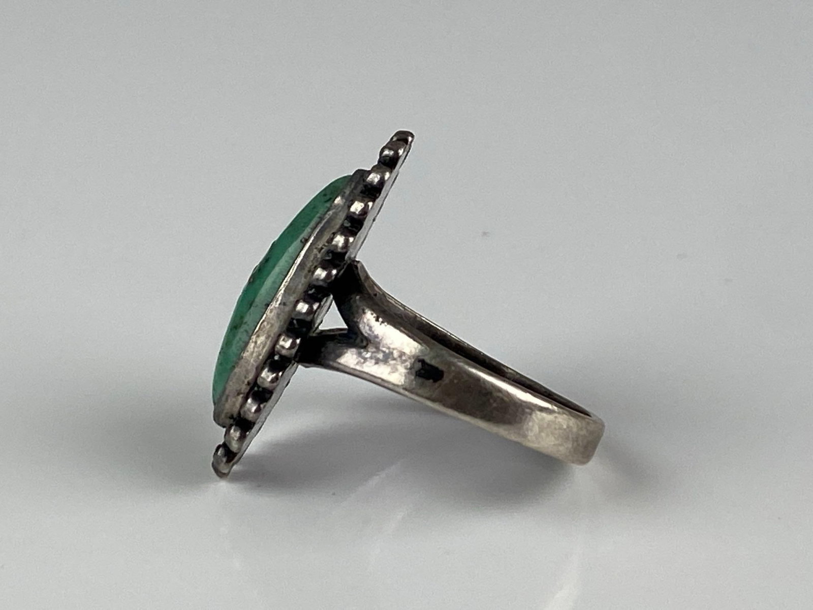 Sterling Silver Native American Turquoise Ring - 2